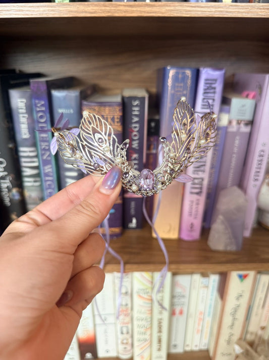 Silver + Lavender Moon Circlet