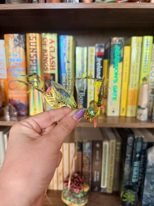 Gold + Green Fairy Wing Circlet