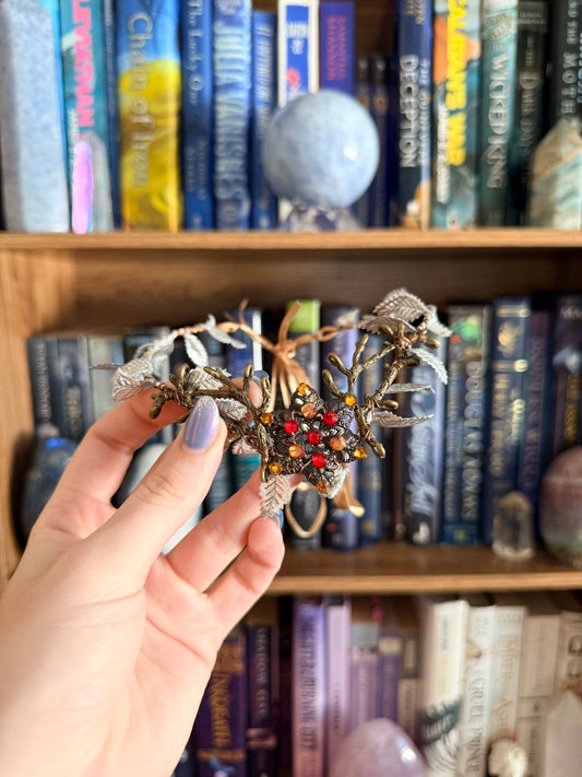 Bronze + Autumn Flower Circlet Tiara (Small)