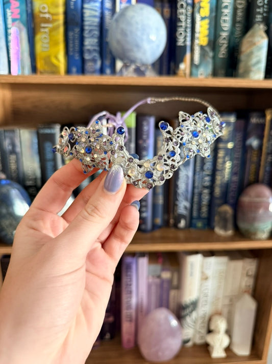Silver + Blue Moon Circlet Tiara (Medium)