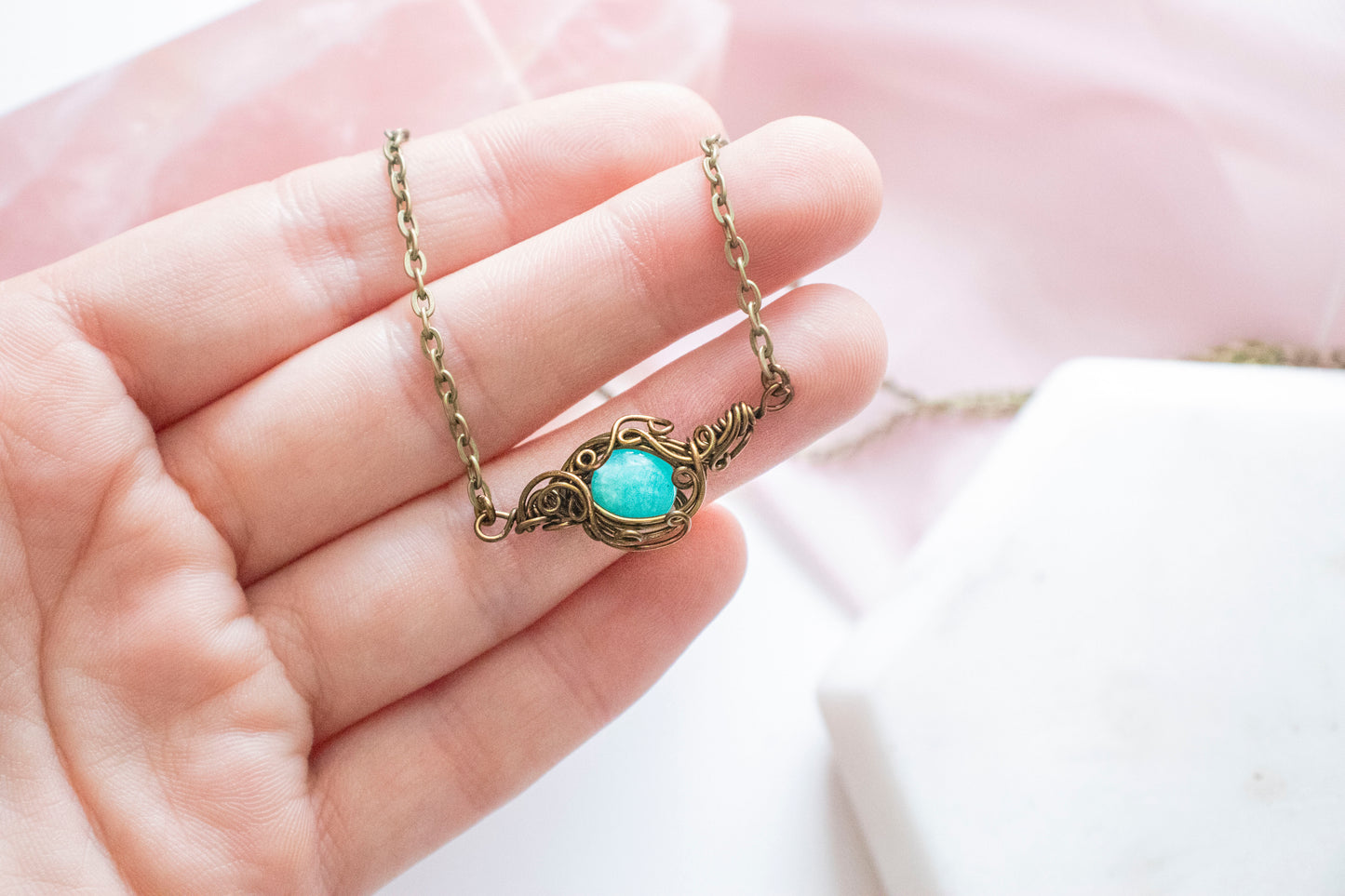 Asterope Amazonite Mini Pendant