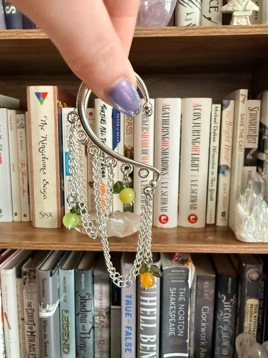 Silver Citrus Simple Ear Cuffs
