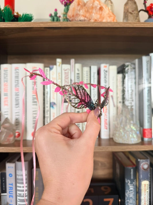 Bronze + Pink Fairy Wing Circlet