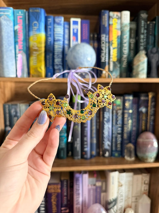 Gold + Witch's Brew Moon Circlet Tiara (Small)