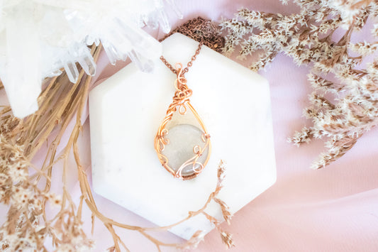 Folklore - Gray Moonstone Pendant