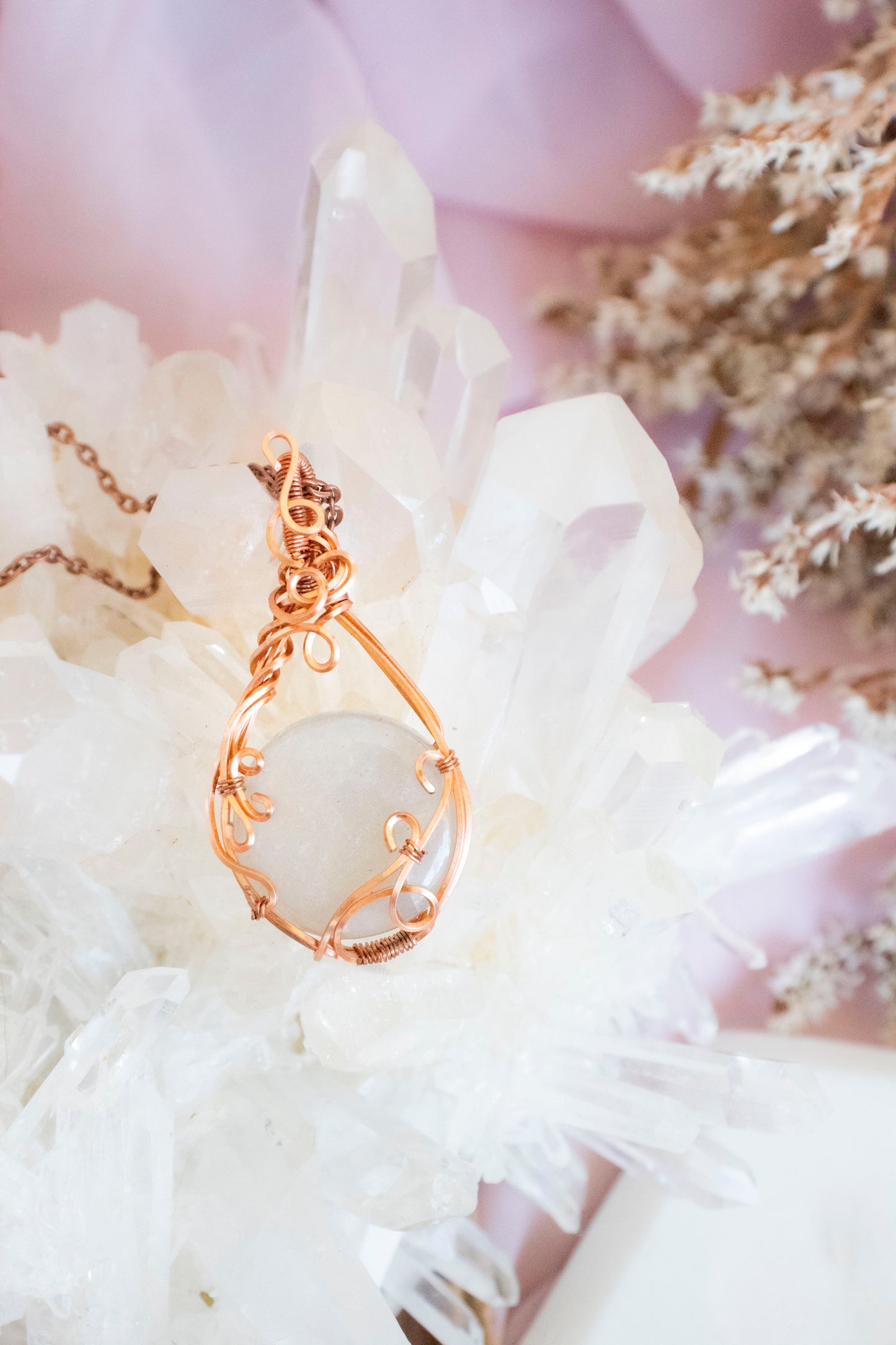 Folklore - Gray Moonstone Pendant