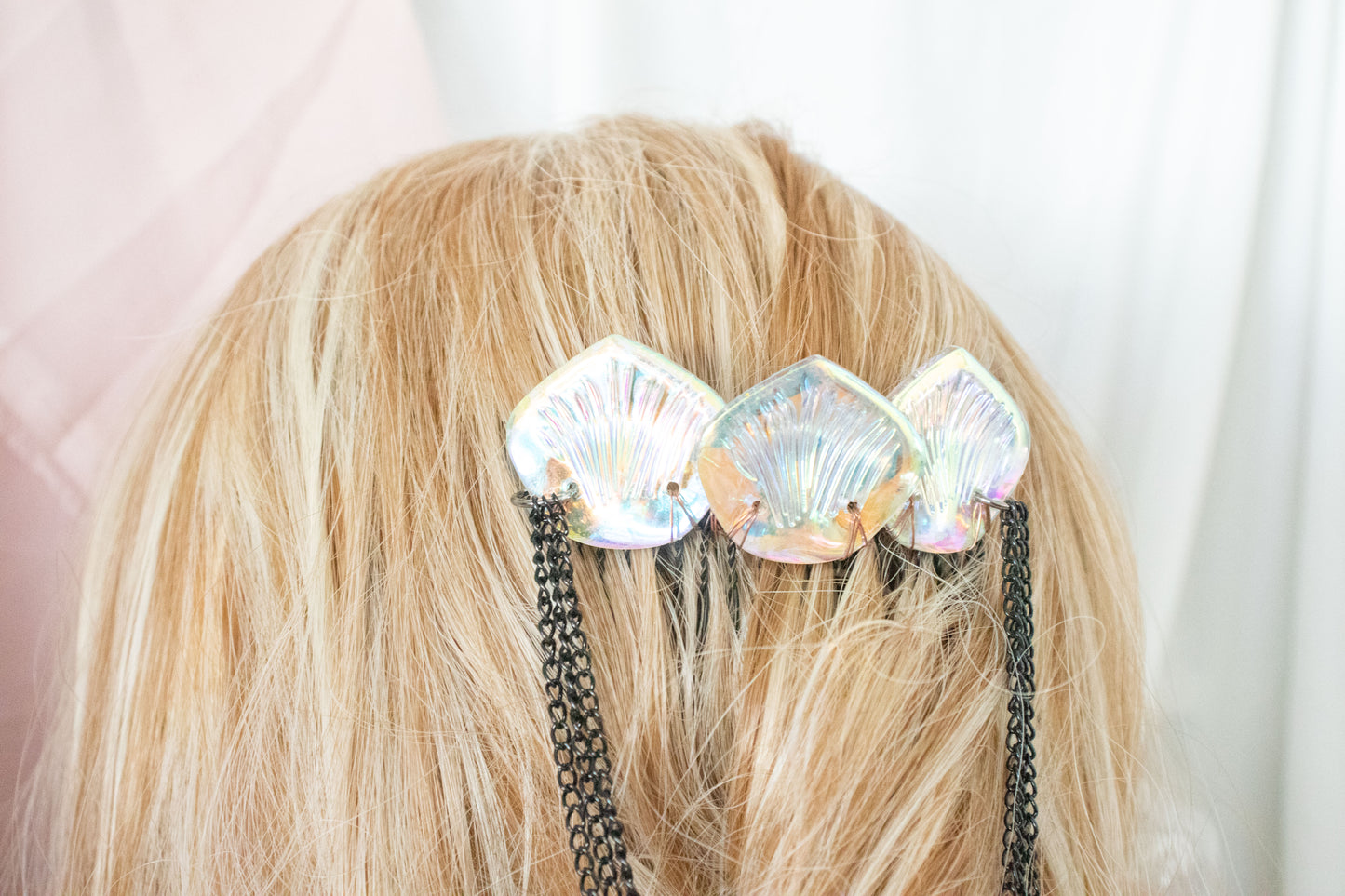 Black + Sandcastle Mermaid Scale Hair Comb