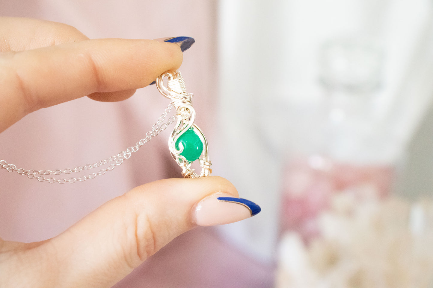 Astera Mini Green Onyx Pendant