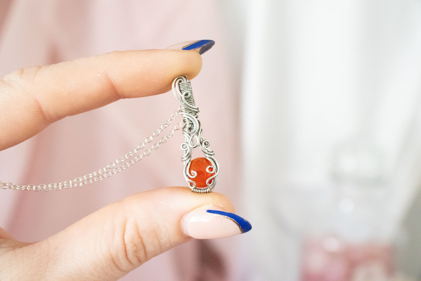 Ianthe Mini Carnelian Pendant