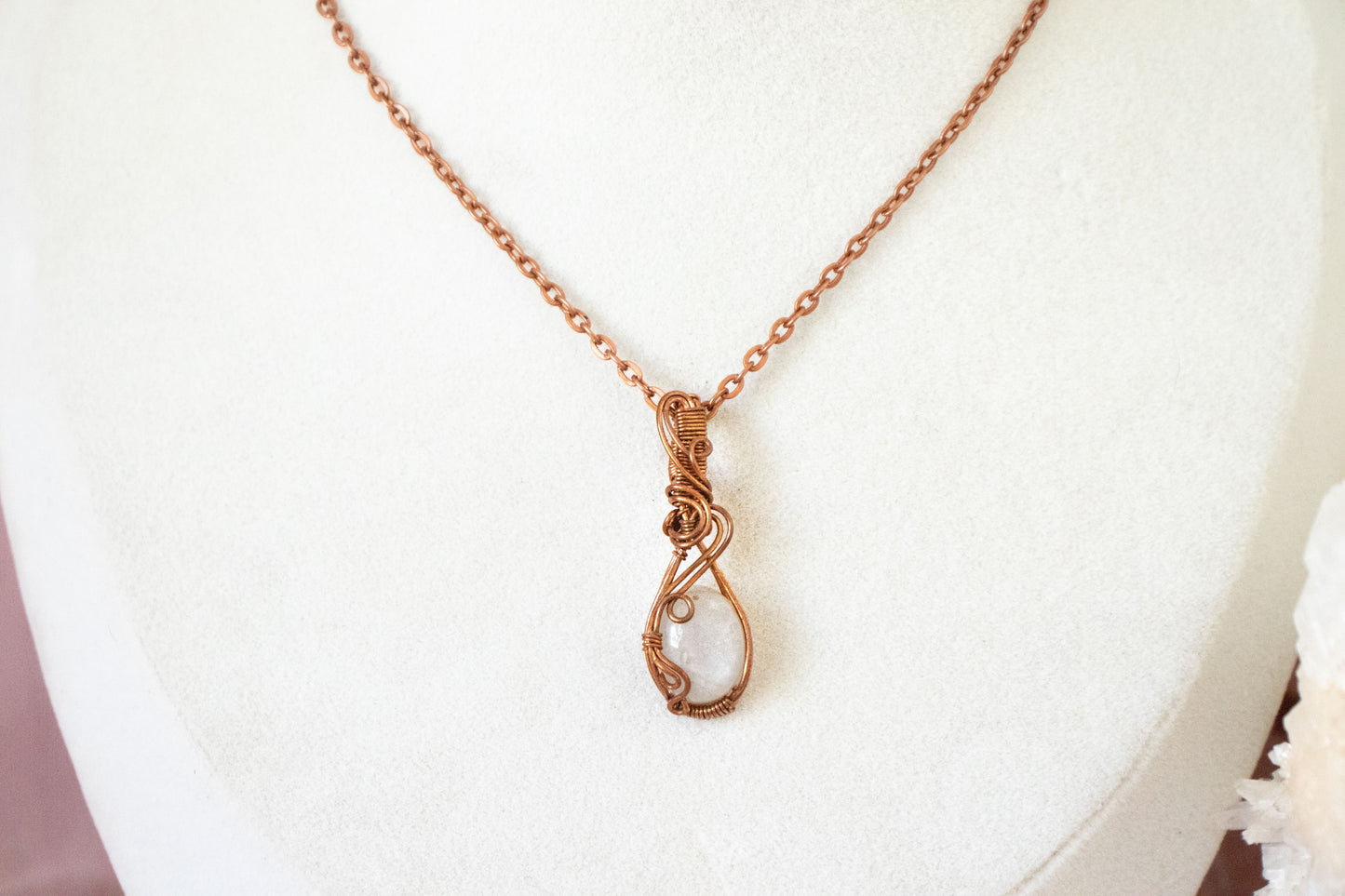 Hecate Mini Gray Moonstone Pendant