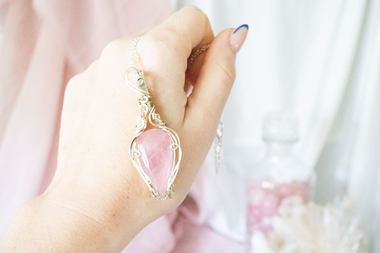 Ianthe Rose Quartz Pendant