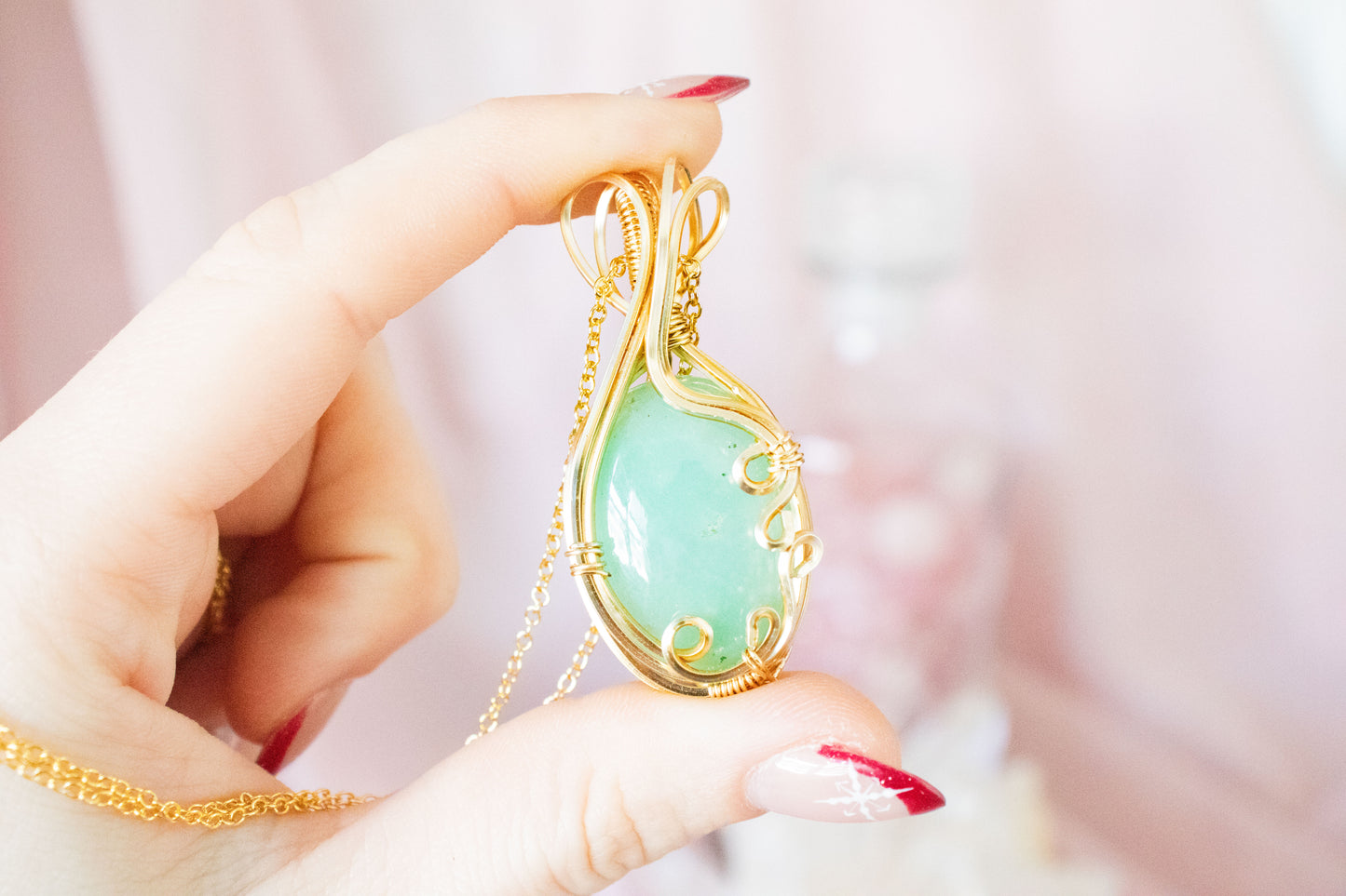 Persephone Chrysoprase Pendant
