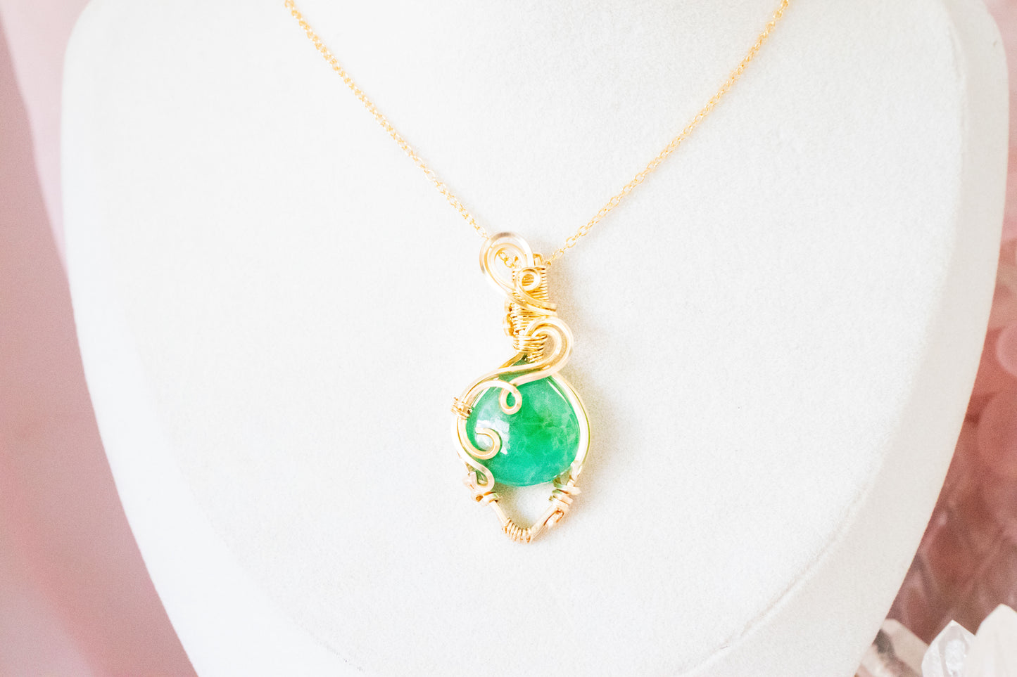 Astera Chrysoprase Pendant