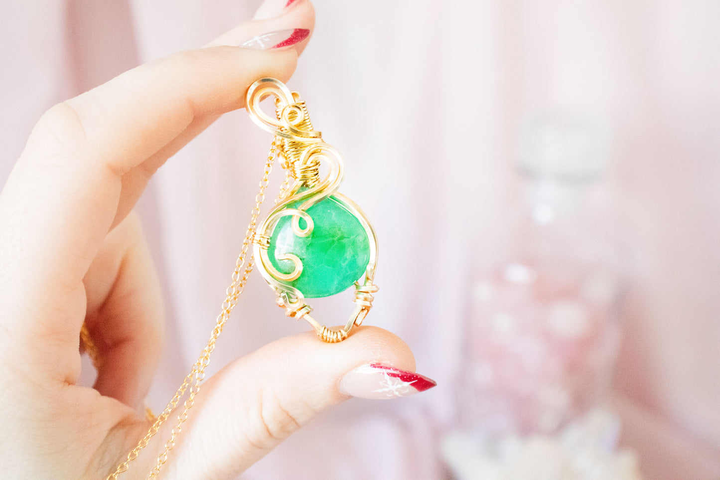 Astera Chrysoprase Pendant