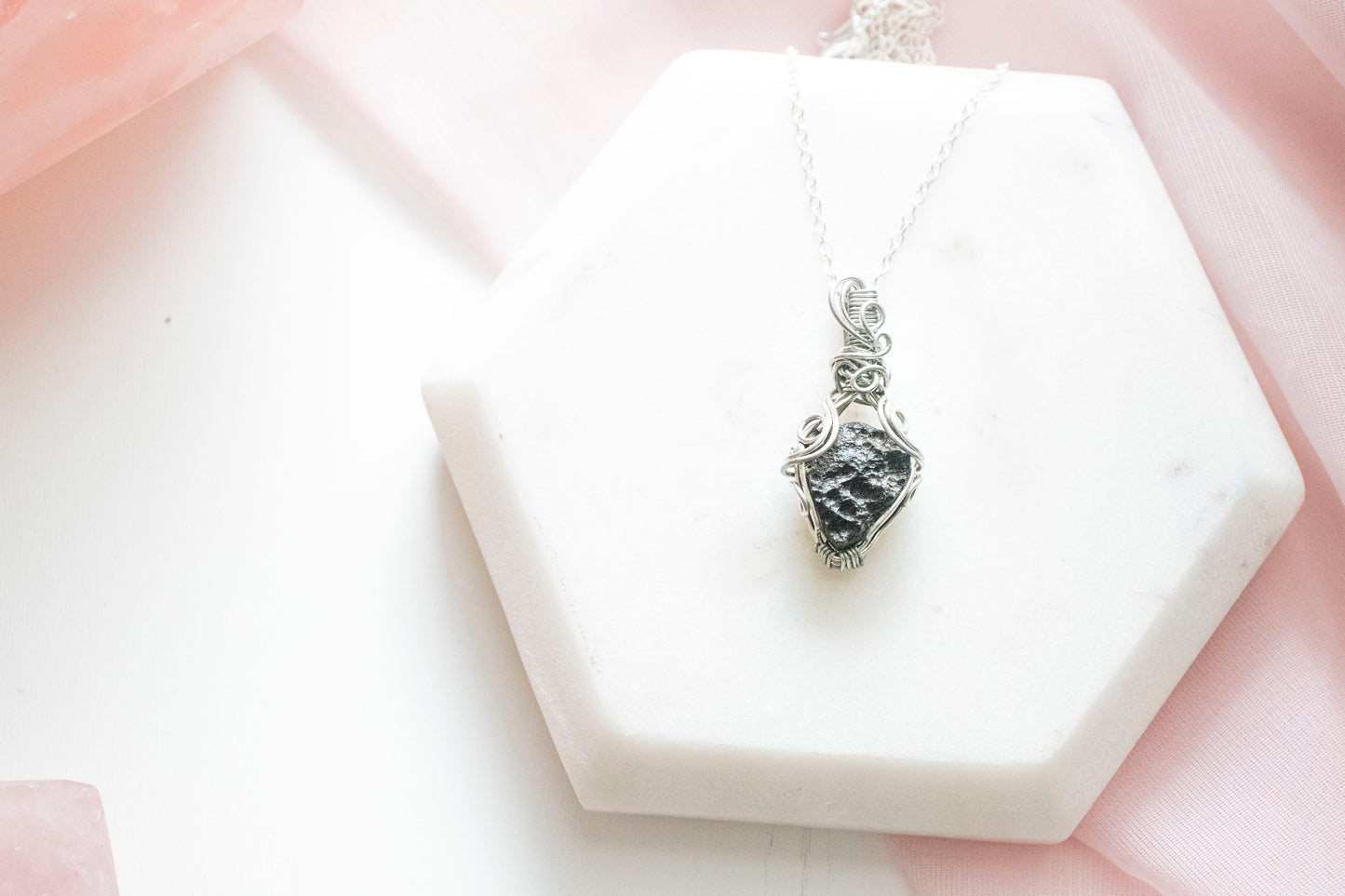 Ianthe Mini Tektite Pendant