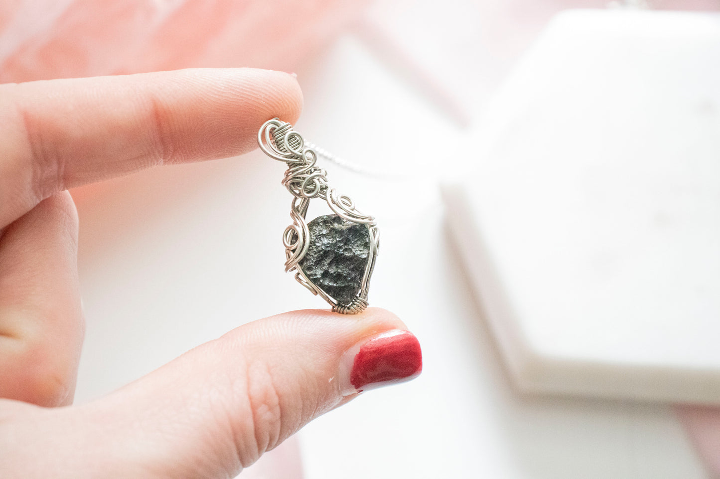 Ianthe Mini Tektite Pendant