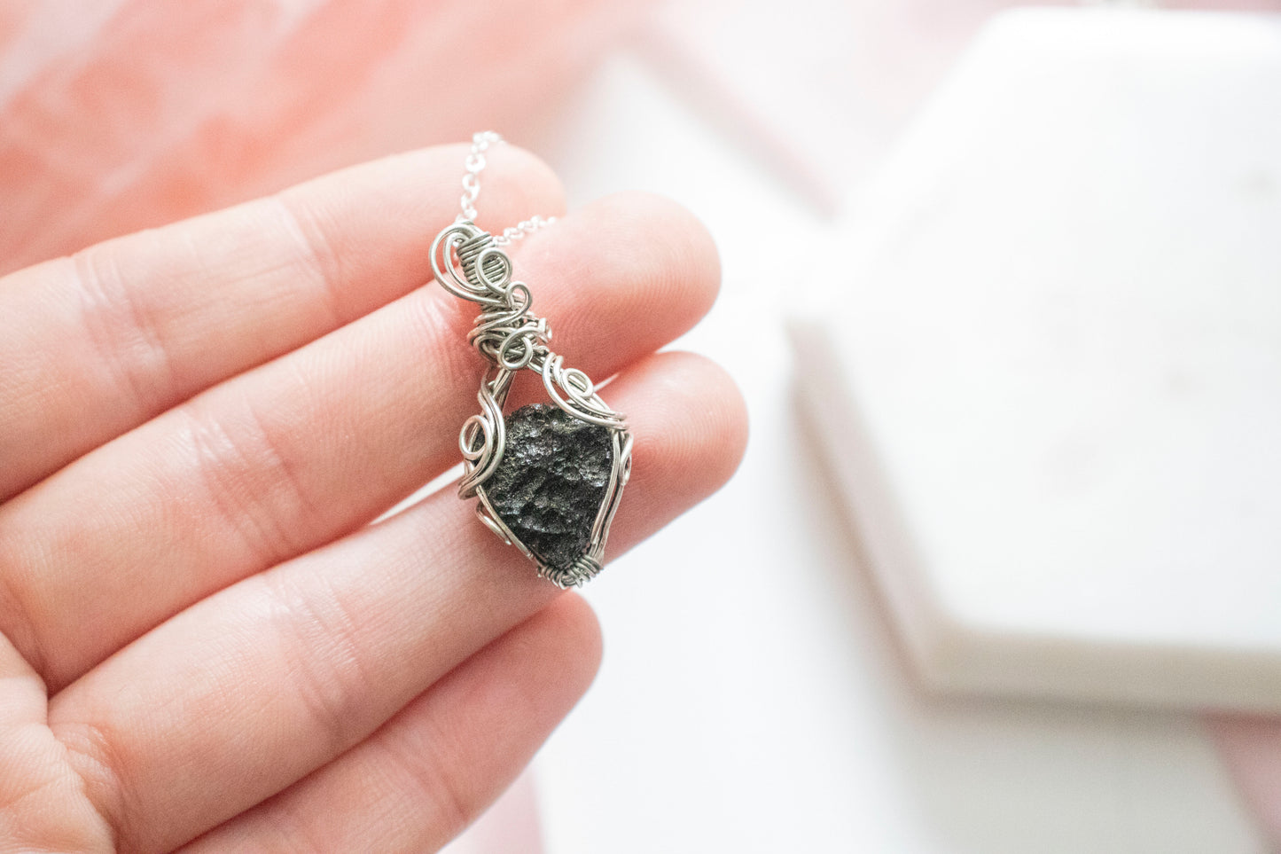 Ianthe Mini Tektite Pendant