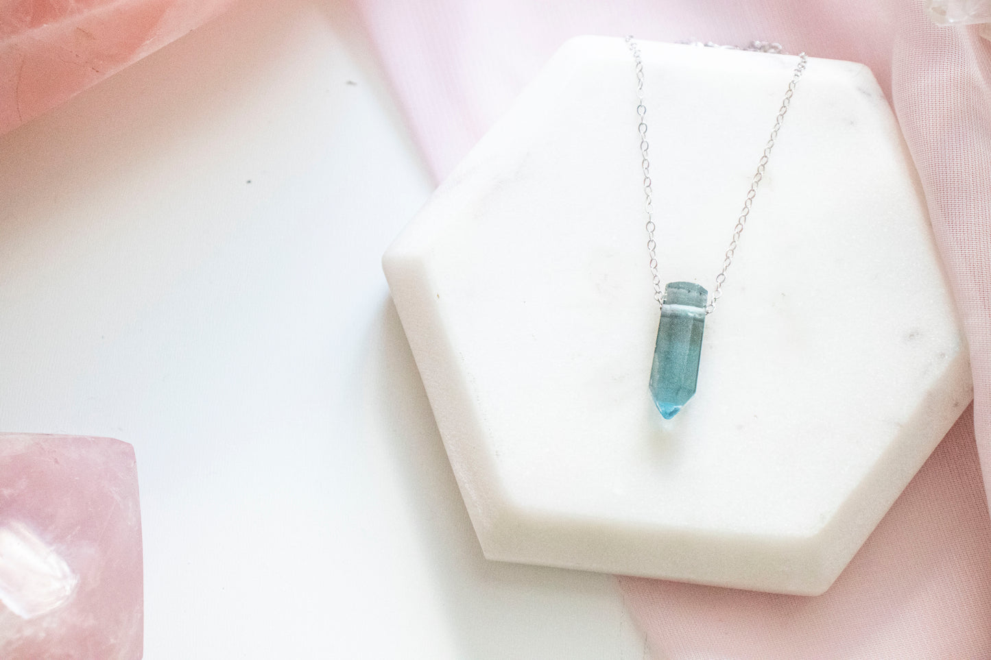 Fluorite Luxe Pendant (Sterling Silver)