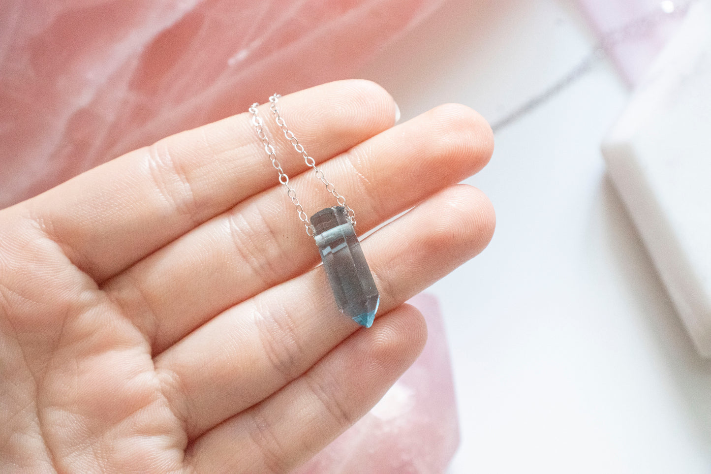 Fluorite Luxe Pendant (Sterling Silver)