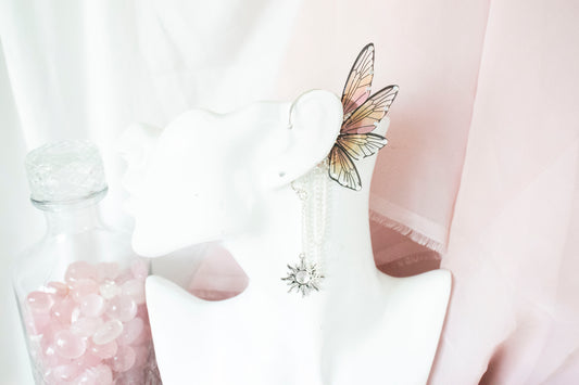 Silver + Sunset Sun Fairy Wing Ear Cuffs