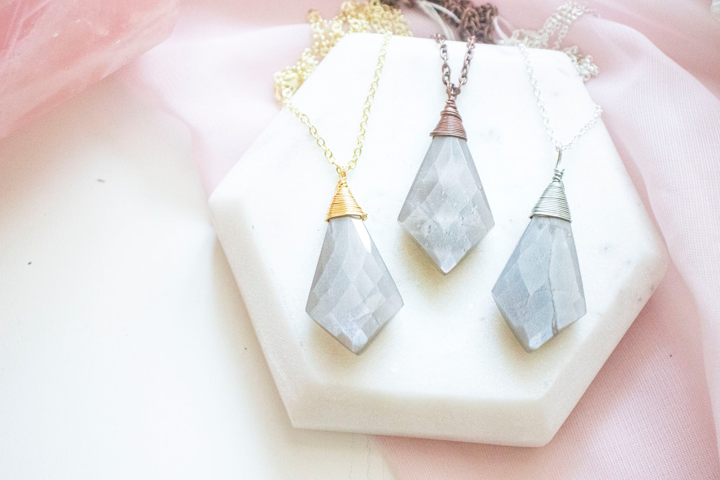 Thalia Gray Moonstone Pendant