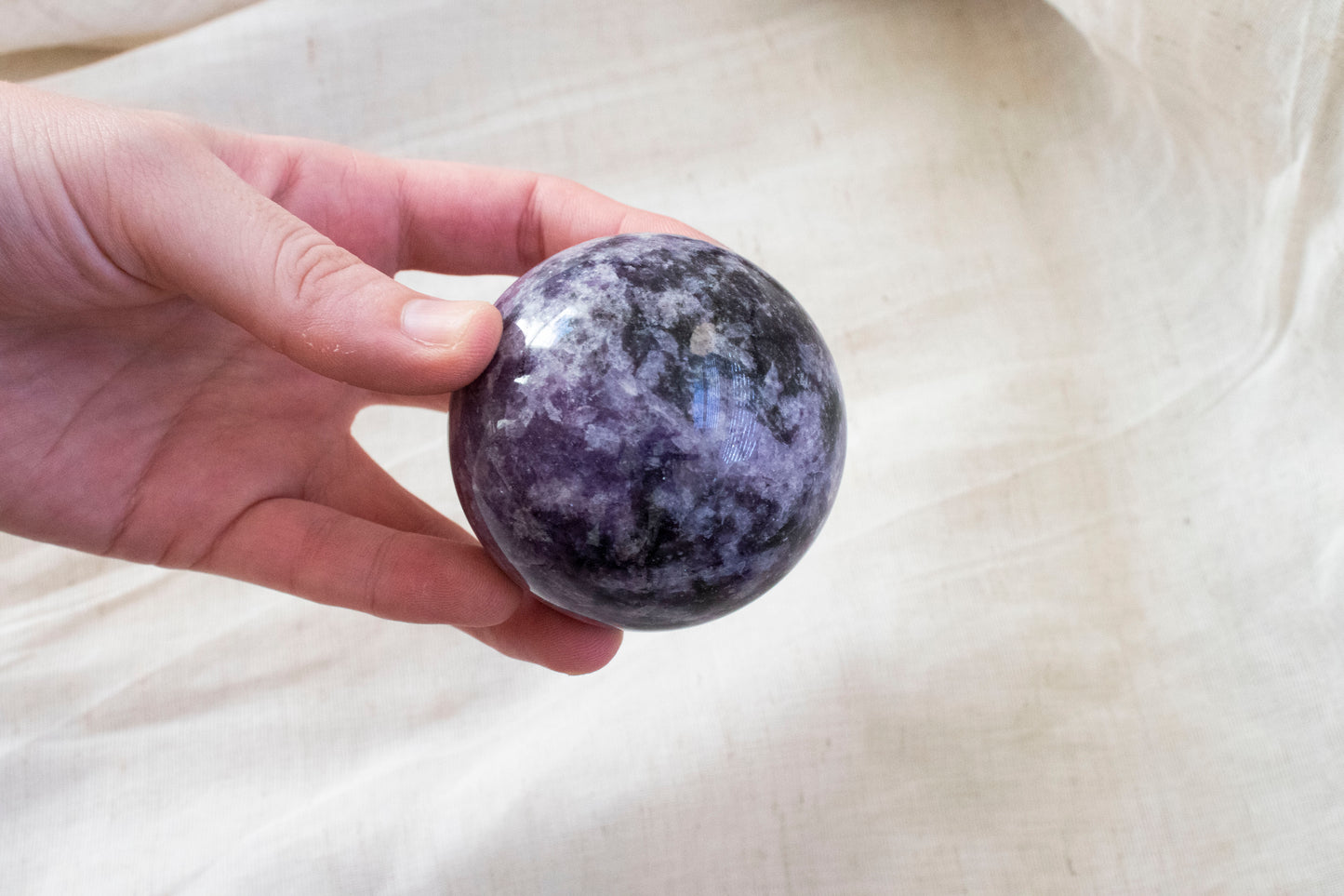 Lepidolite Sphere 2