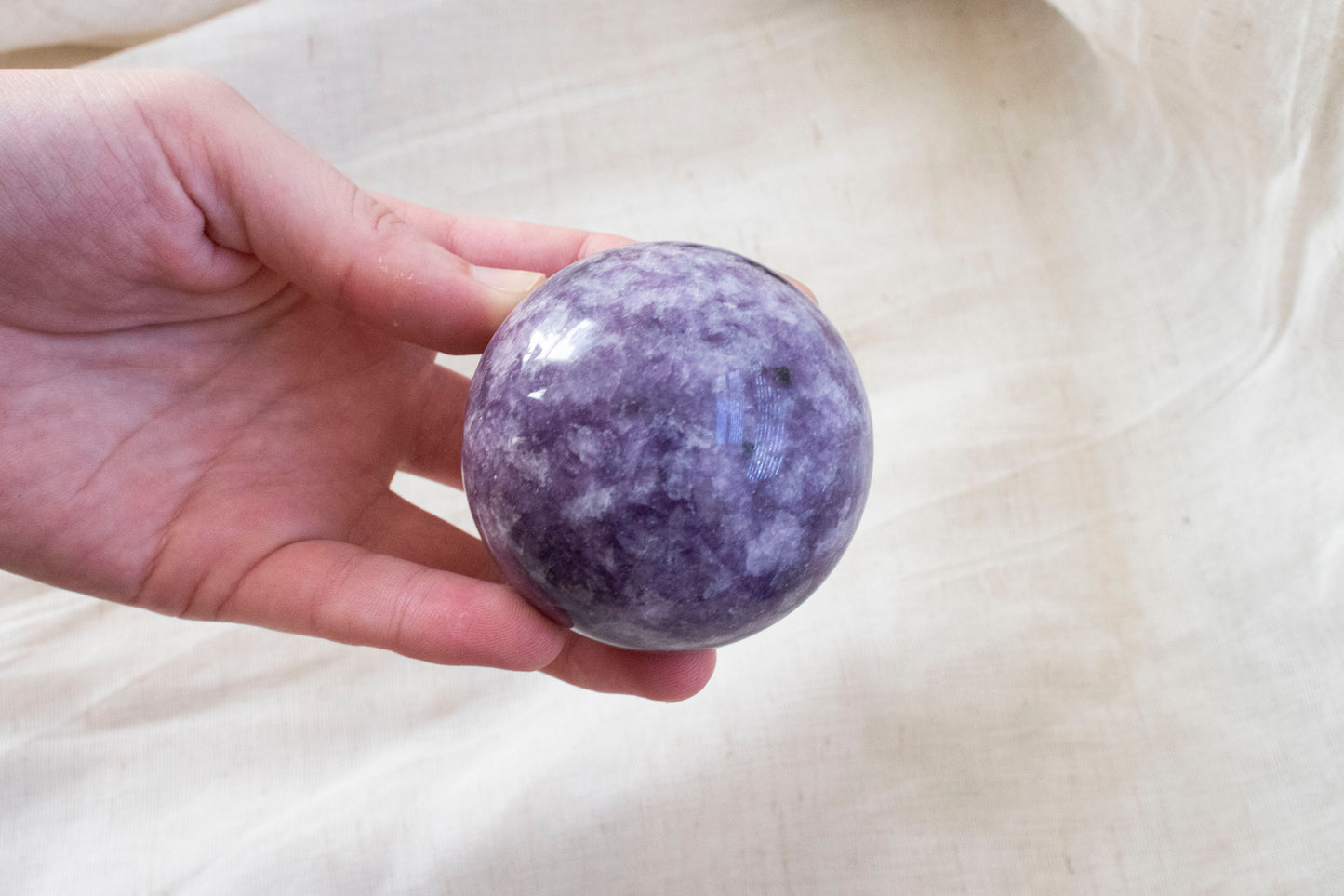 Lepidolite Sphere 2
