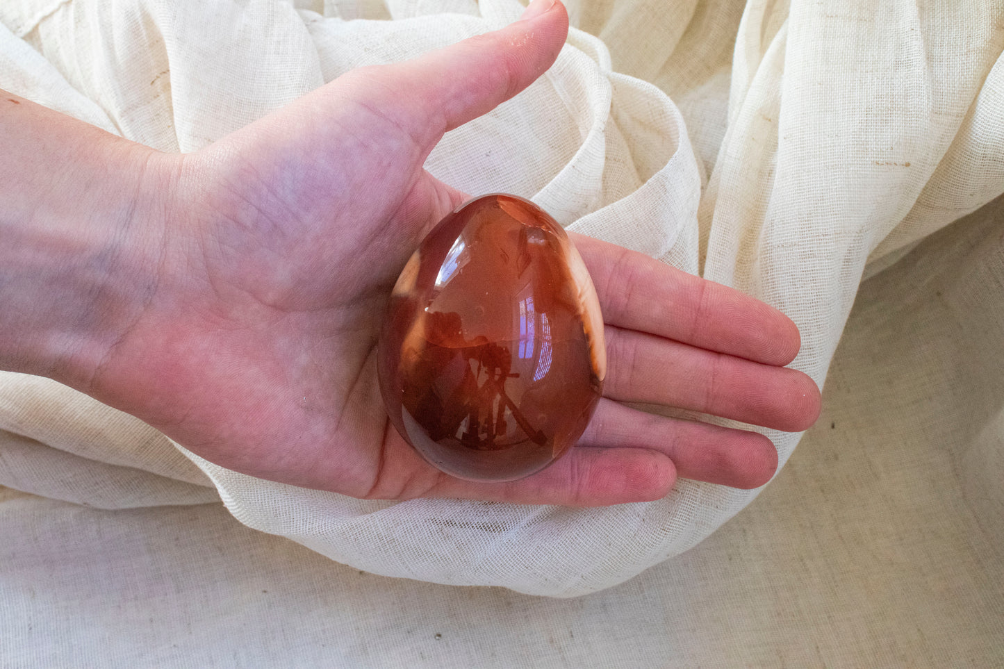 Carnelian Agate Egg 1
