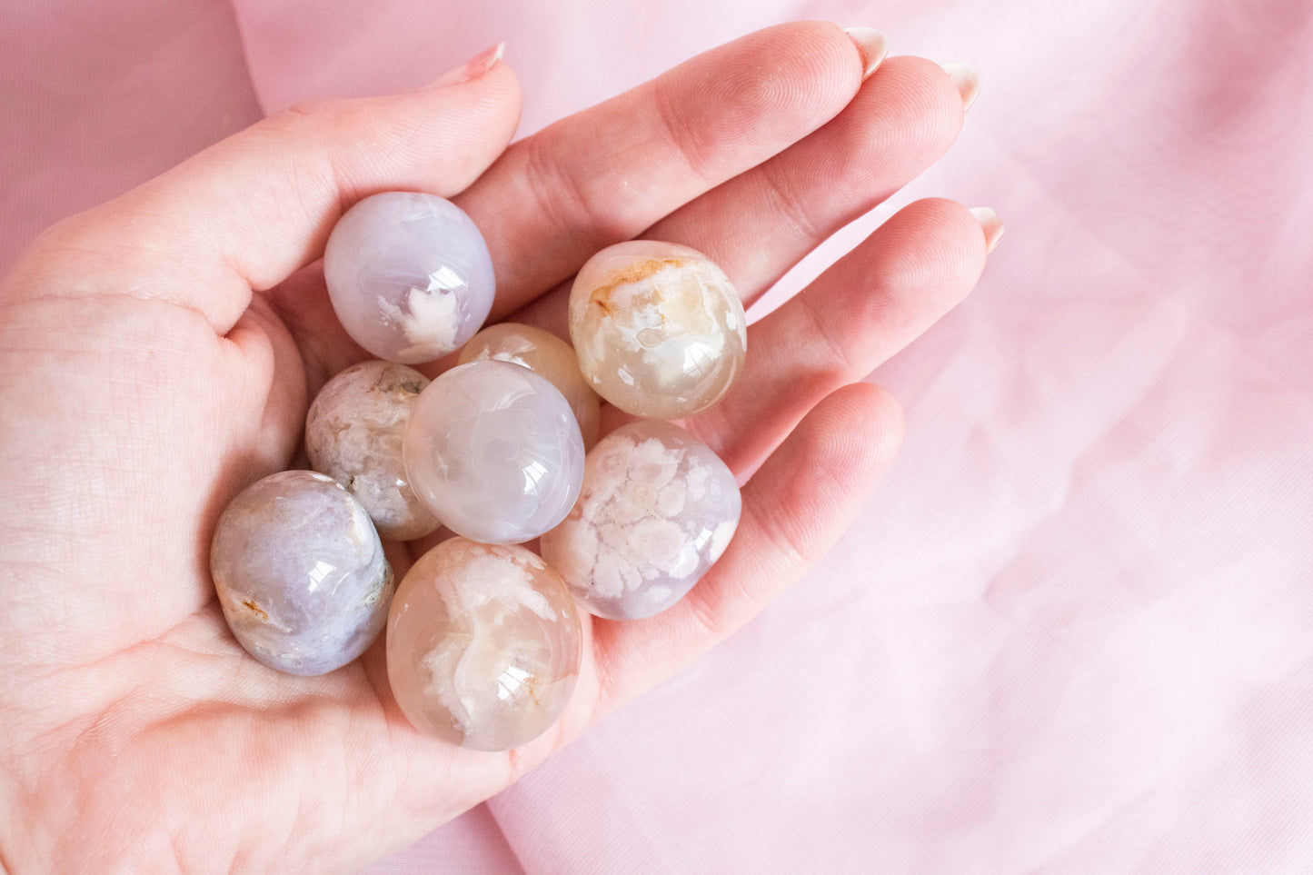 Flower Agate Tumbles