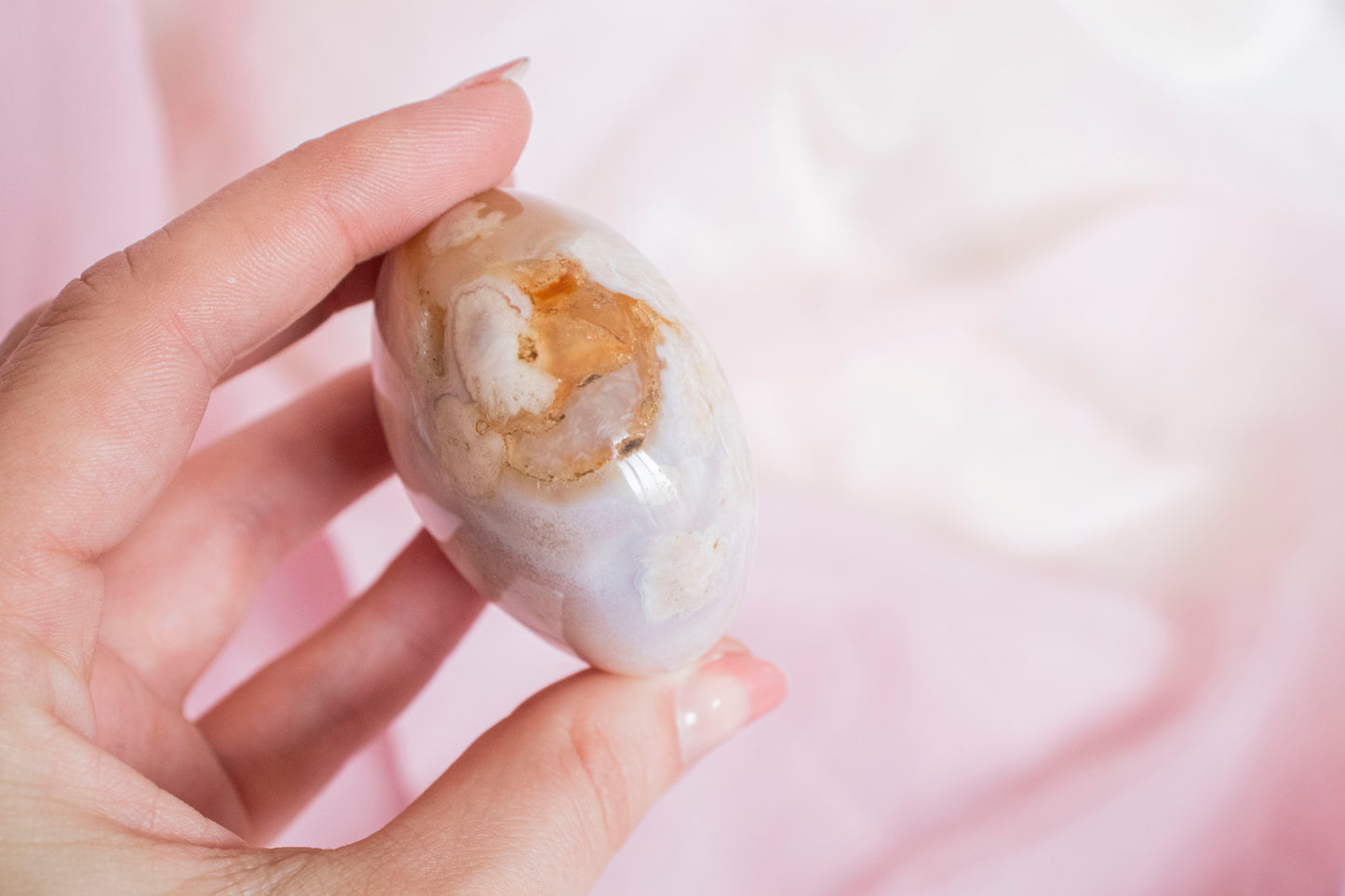 Flower Agate Palm Stone 4