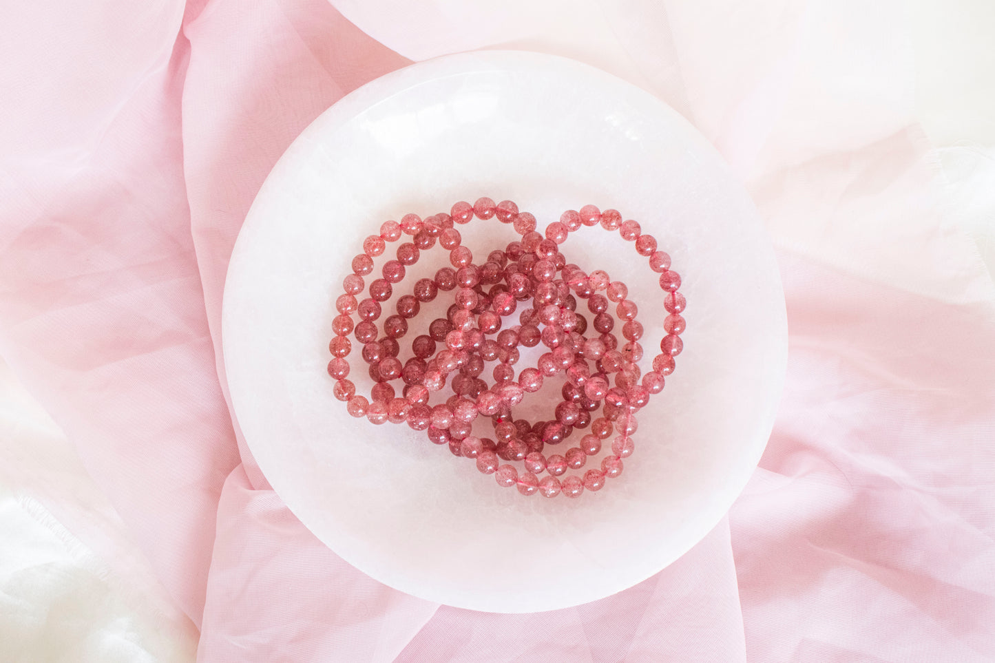 Strawberry Quartz Bracelets