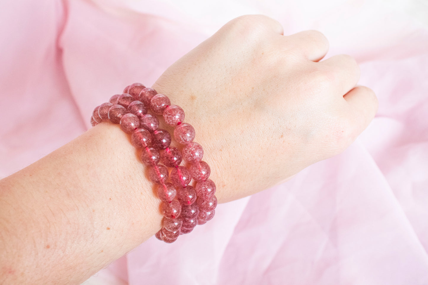 Strawberry Quartz Bracelets