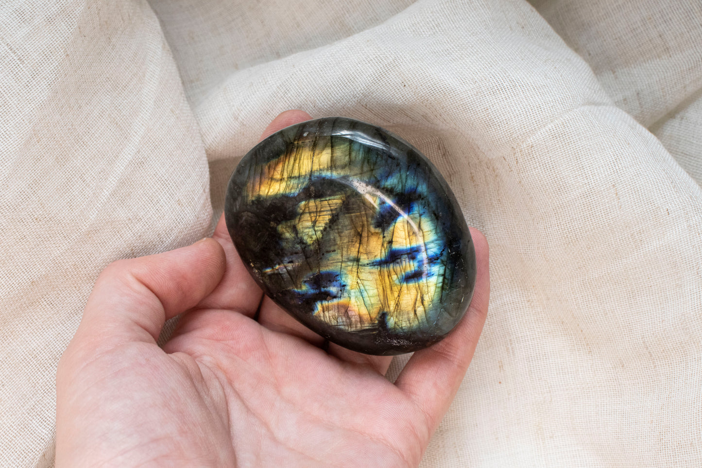 Small Labradorite Palmstone
