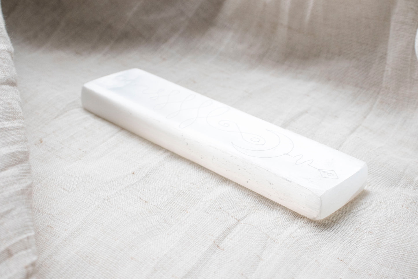 Unalome Selenite Slab