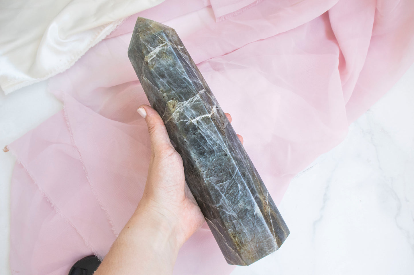 Extra Large Orange Labradorite Tower