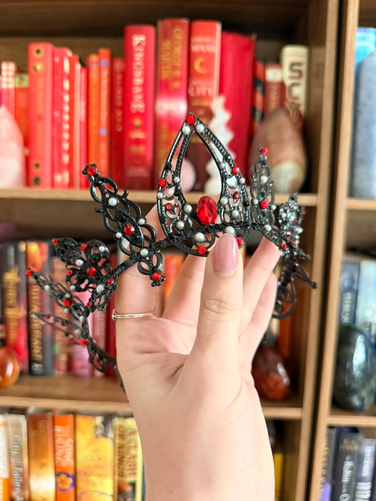 Black + Red Tiara (Medium)