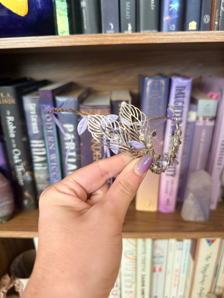 Silver + Lavender Moon Circlet
