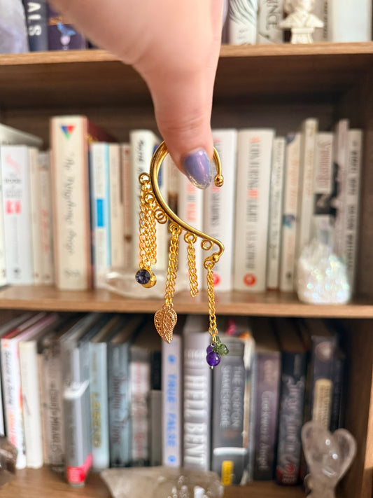 Gold Grape Simple Ear Cuffs