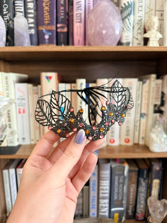 Black + Sunset Moon Circlet Tiara (Medium)