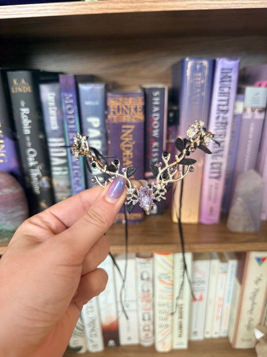 Silver + Purple Stag Circlet