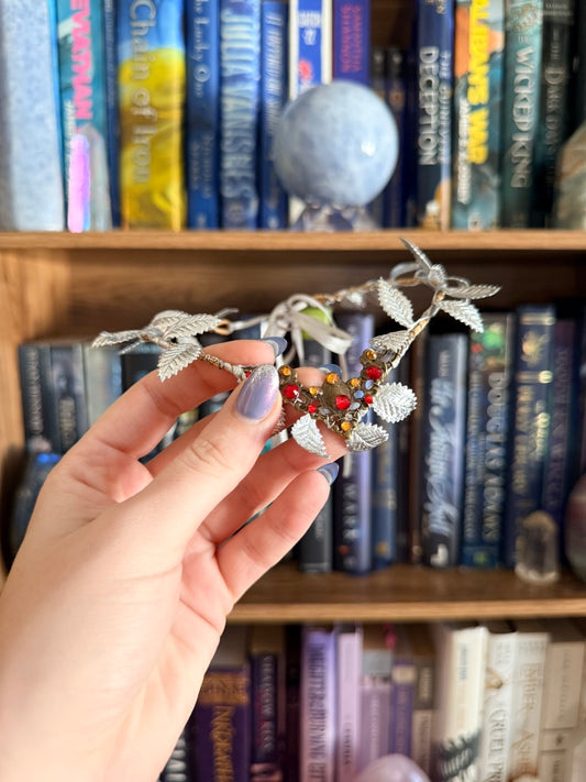 Silver Bronze + Autumn Simple Circlet Tiara (Small)