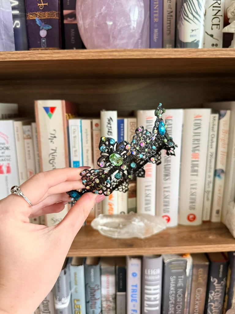 Black + Ocean Spray Tiara (Medium)