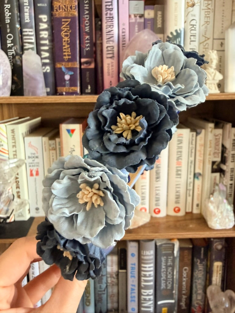 Shades of Blue Flower Crown