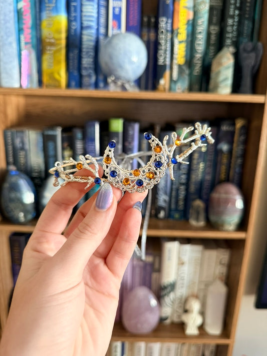 Silver + Blue Moon Circlet Tiara (Small)