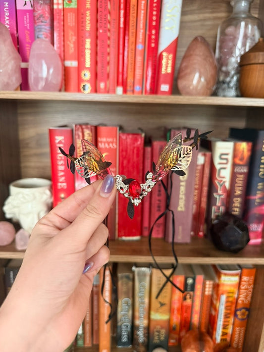 Silver + Sunset Fairy Wing Circlet