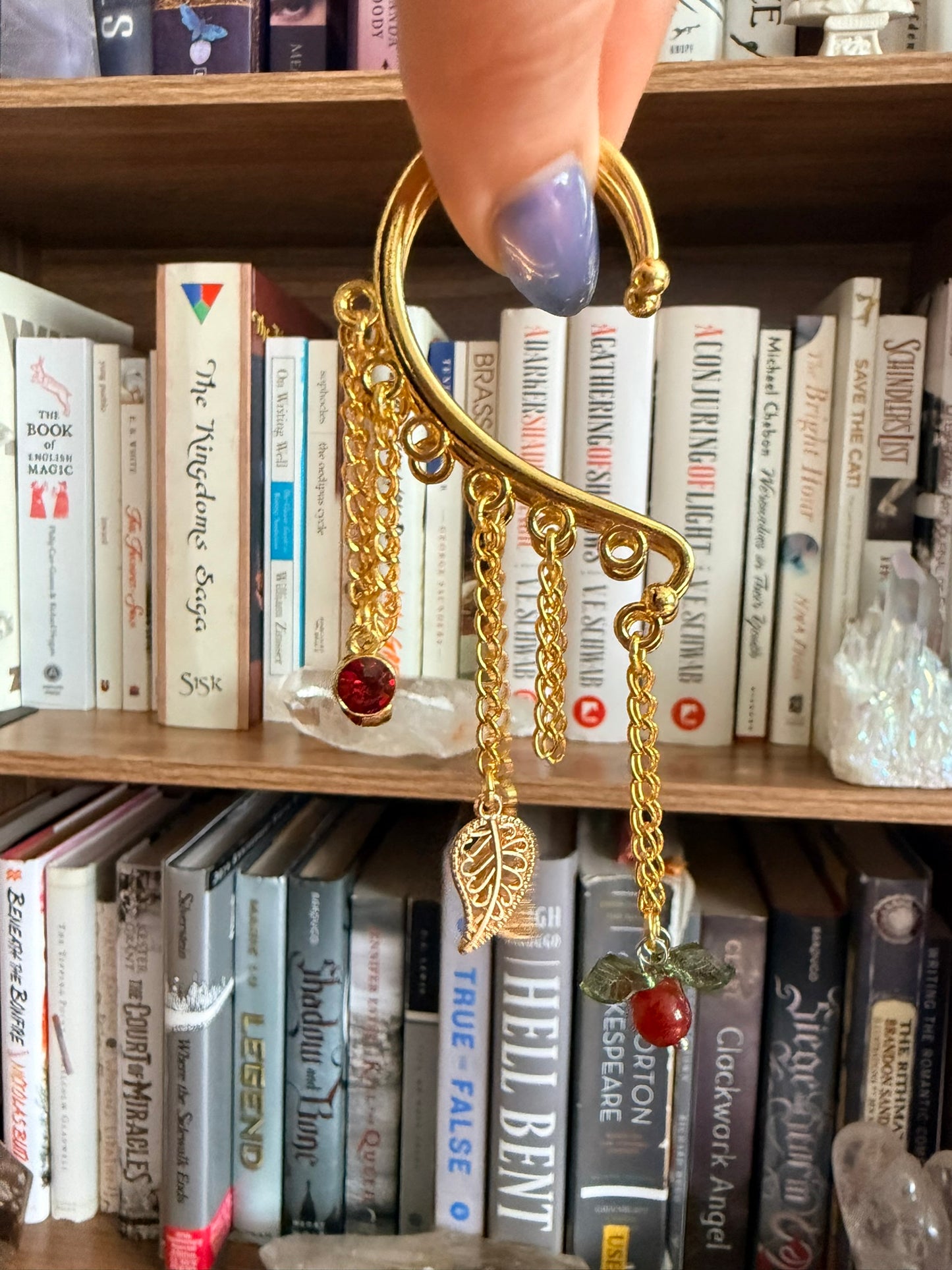 Gold Cherrybomb Ear Cuffs
