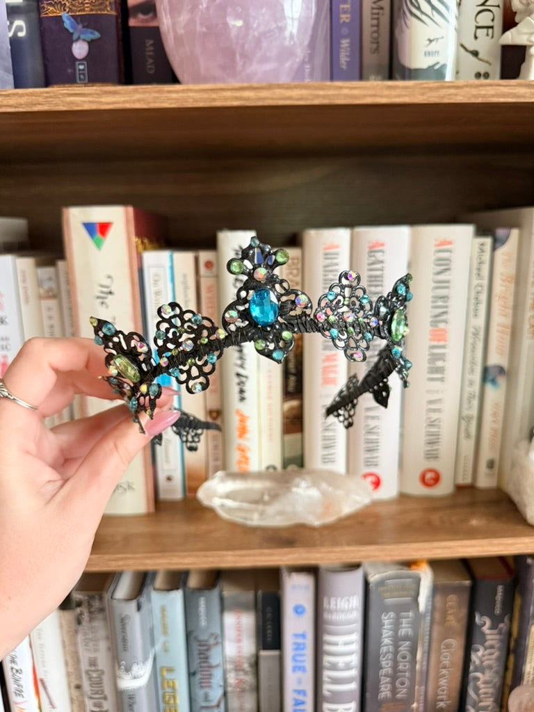 Black + Ocean Spray Tiara (Medium)