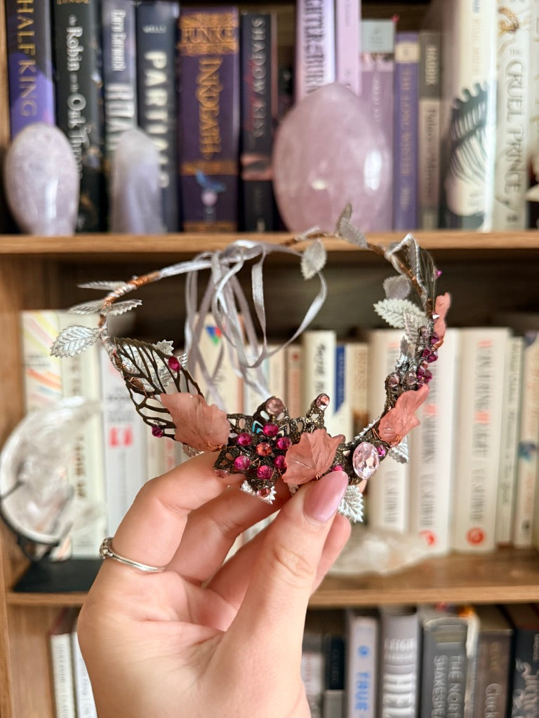 Bronze + Pink Moon Circlet Tiara (Medium)