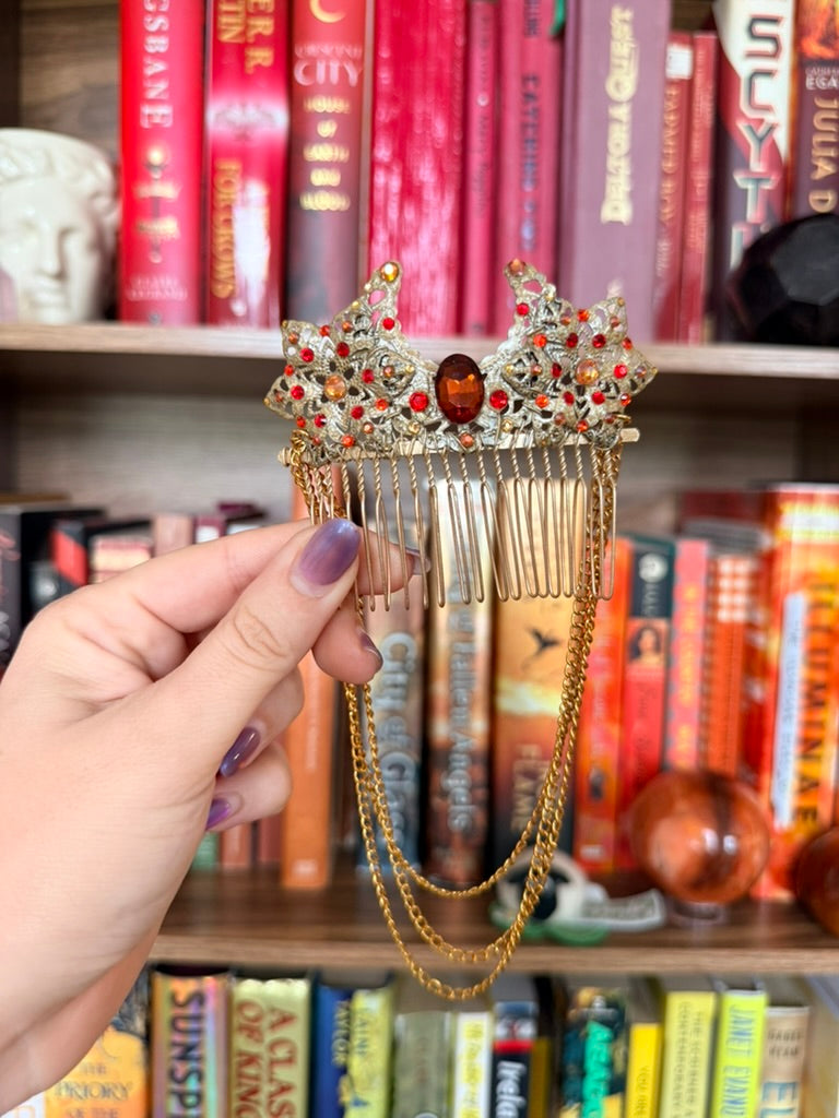 Gold + Autumn Moon Hair Comb