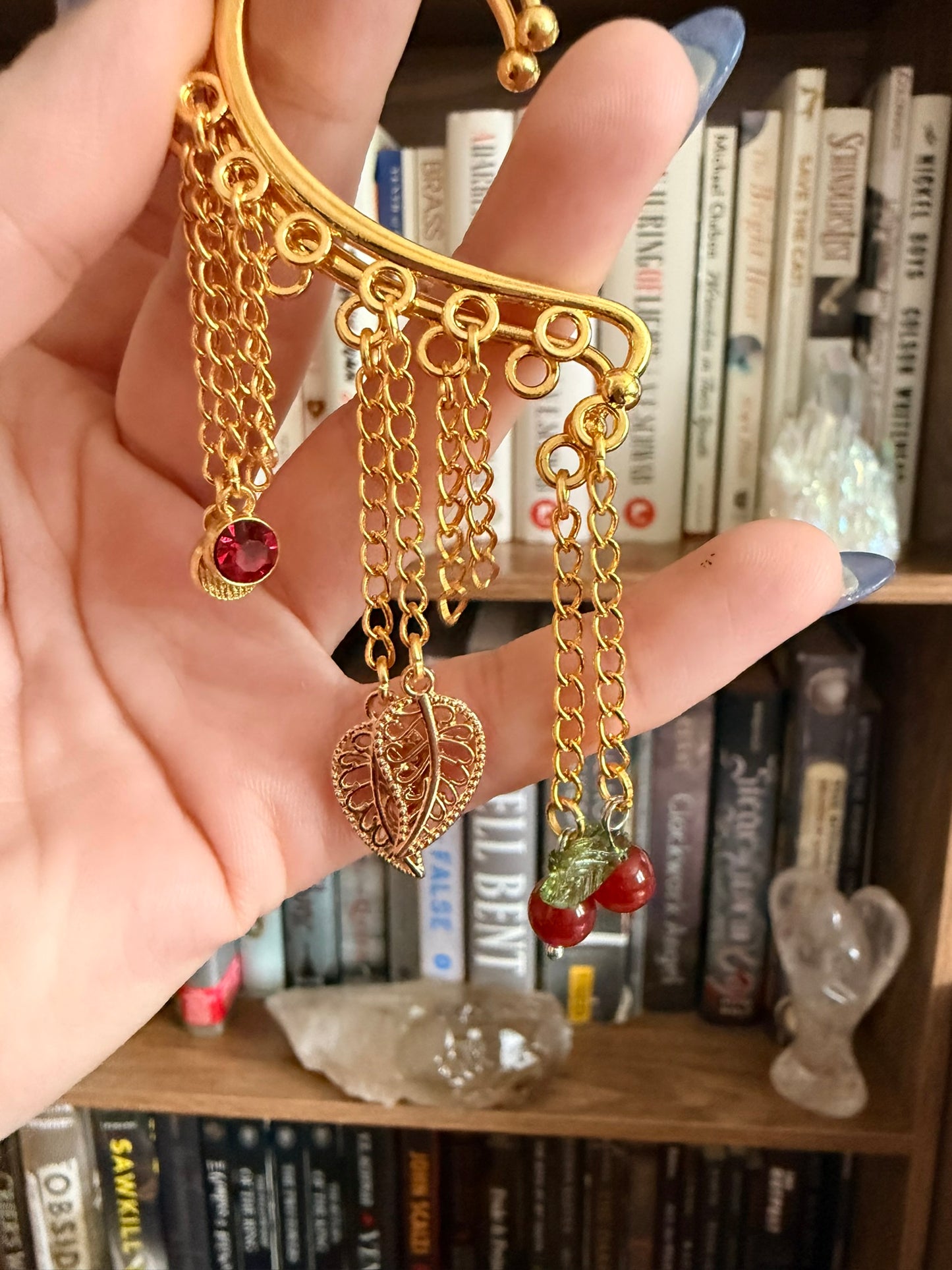 Gold Cherrybomb Ear Cuffs